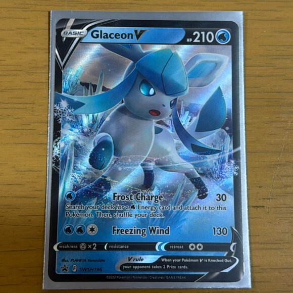 Pokemon Other - Pokémon Glaceon V SWSH196 Sword Shield Black Star Promo
